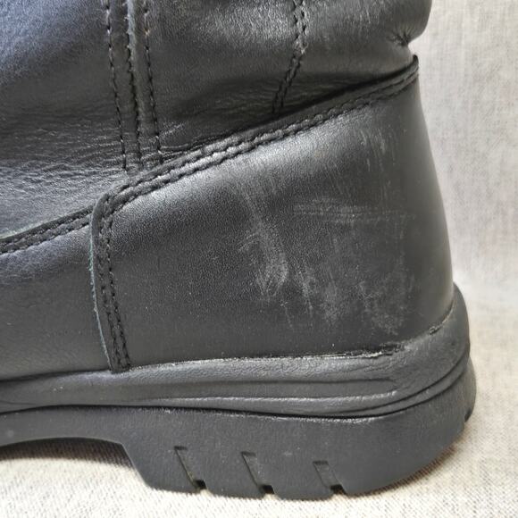 Hytest Mens Wellington Leather Work Boots Size 10 Slip Resistant Steel Toe - Picture 12 of 16